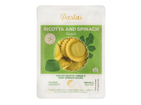 iPastai Ricotta & Spinach Ravioli 350g