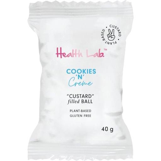 Health Lab Custard Ball Cookies & Creme 40g