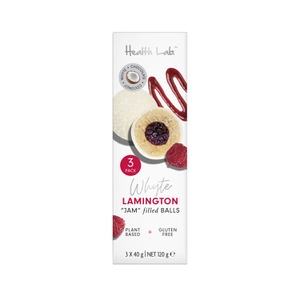 HealthLab Lamington Jam Balls 3 Pack 120g