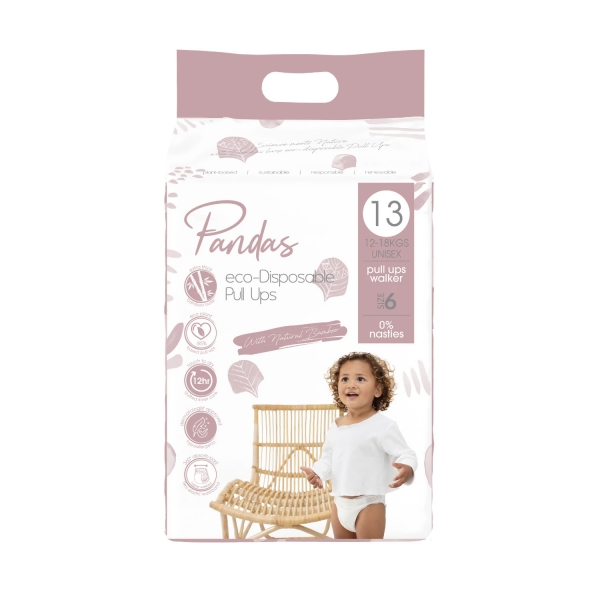 Pandas Nappies Pull Ups Size 6 12-18 kg 13 Pack