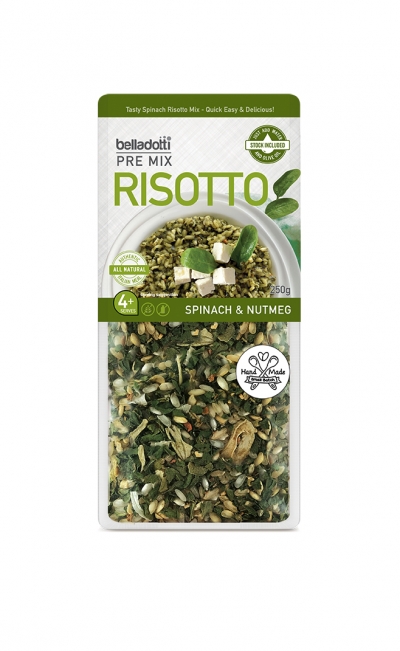 Belladotti Pre Mix Risotto Spinach & Nutmeg 250g