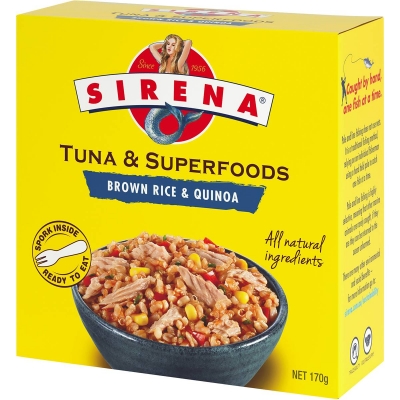 Sirena Tuna & Superfoods Brown Rice & Quinoa 170g