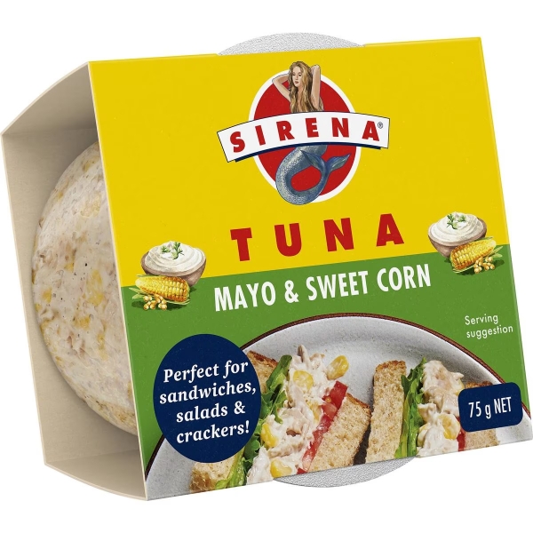 Sirena Tuna Mayonnaise & Sweetcorn 75g