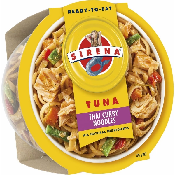 Sirena Ready To Eat Tuna Thai Curry Noodles 170g