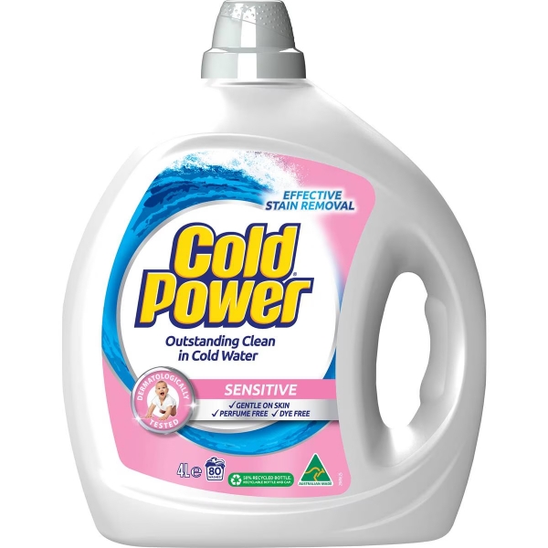 Cold Power Liquid Laundry Detergent Sensitive 4lt