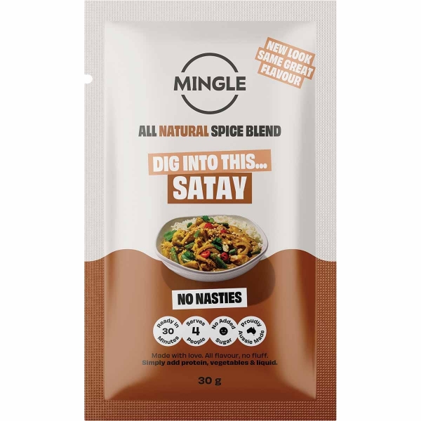 Mingle Natural Seasoning Blend Satay 30g