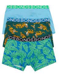 Bonds Boys Trunks Size 10-12 3 Pack