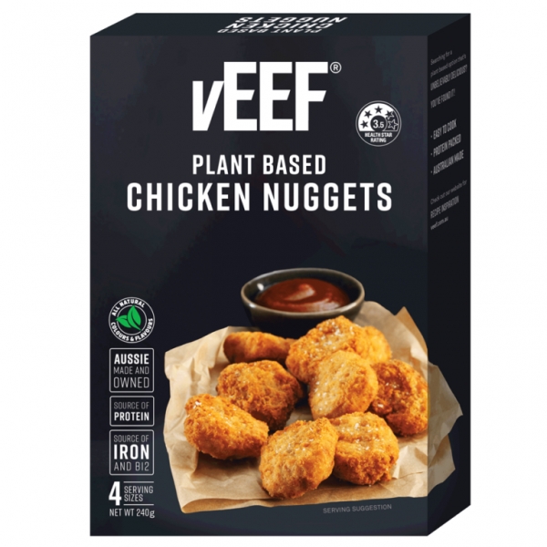 Veef Plant Based Frozen Chicken Nuggets 240g