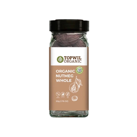 Topwil Organic Whole Nutmeg 50g