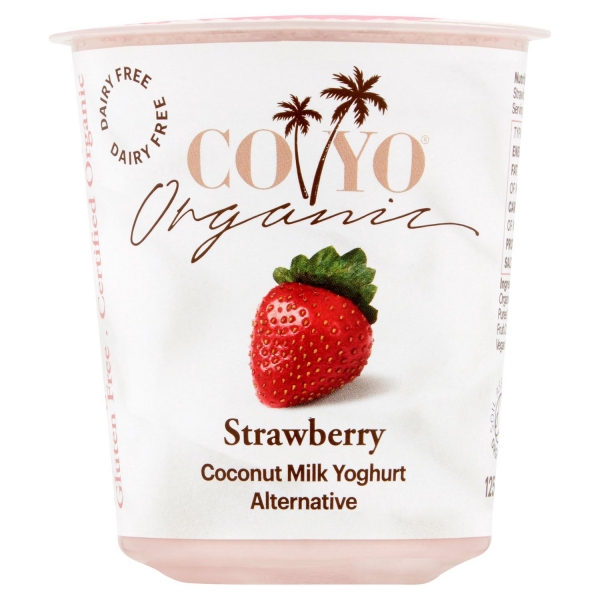 Coyo Organic Coconut Yoghurt Strawberry 125g