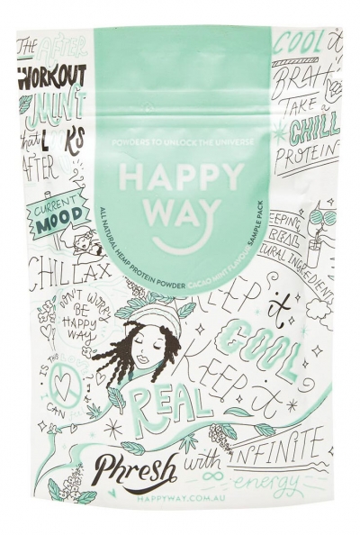 Happy Way Hemp Protein Cacao Mint Powder 60g