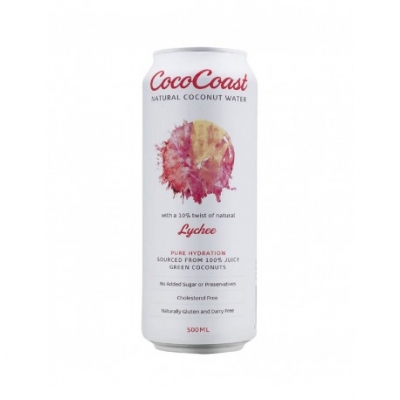 Coco Coast Coconut Water Lychee 500ml