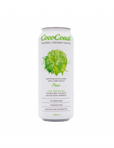 Coco Coast Sparkling Coconut Water Pear 500ml