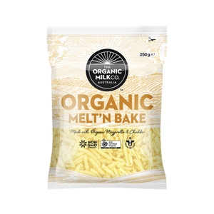 The Organic Milk Co Cheese Melt n Bake Shredded 250g