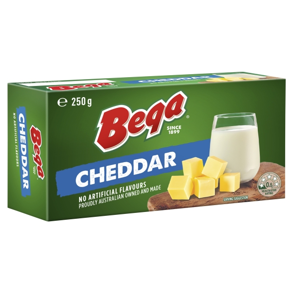 Bega Cheddar Cheese Block 250g