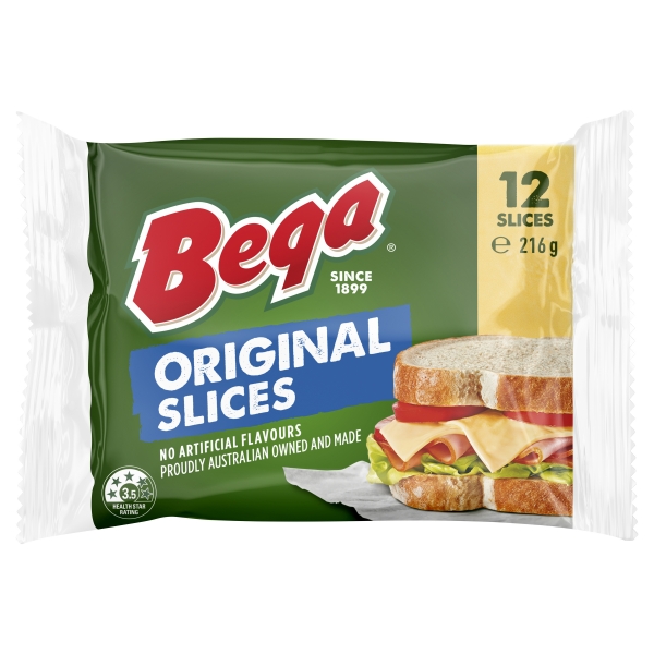 Bega Original Slices 12 Pack 216g