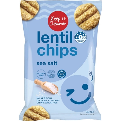 Keep It Cleaner Lentil Chips Sea Salt 90g