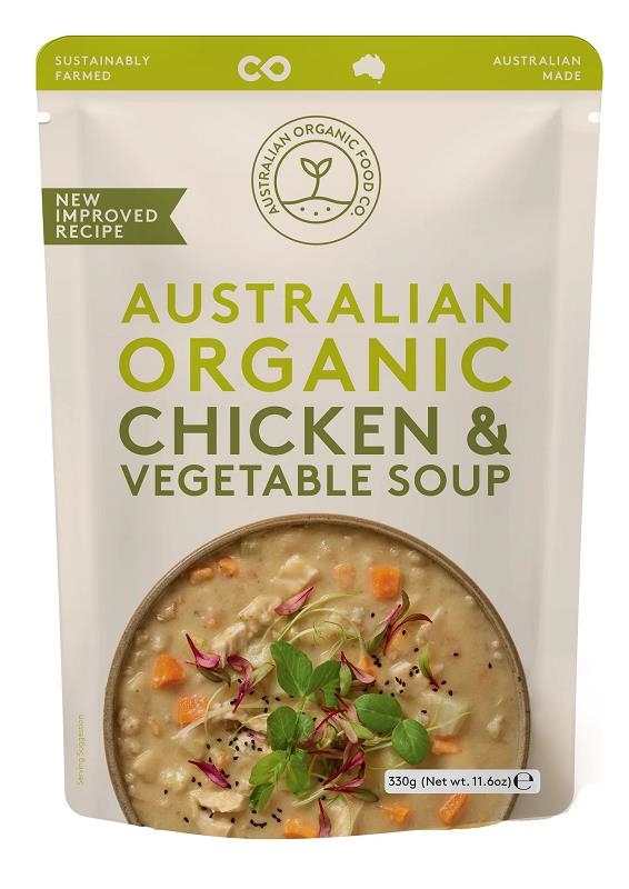 Australian Organic Food Co Organic Chicken Spelt & Vegetable Soup 330g