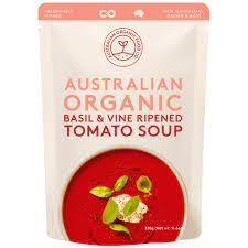 Australian Organic Food Co Soup Basil & Tomato 330g