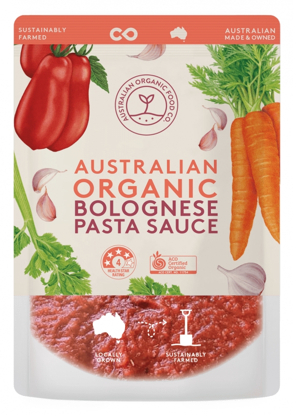 Australian Organic Food Co Pasta Sauce Bolognese 400g