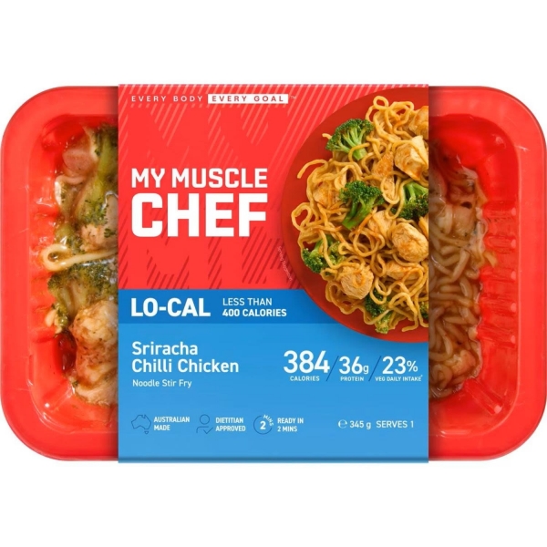 My Muscle Chef Sriracha Chilli Chicken Hokkien Noodles 395g