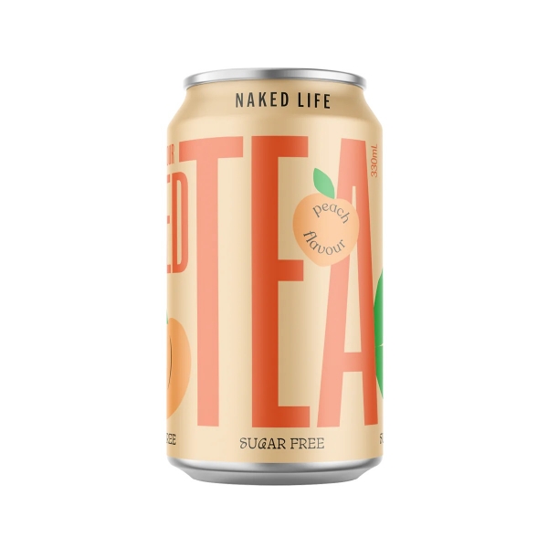 Naked Life Iced Tea Peach Sugar Free 330ml