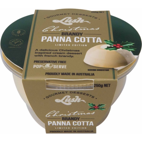 Lush Brandy Panna Cotta Dessert 250g