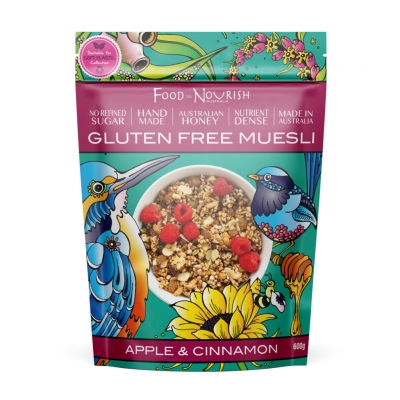 Food To Nourish Gluten Free Muesli Apple & Cinnamon 600g