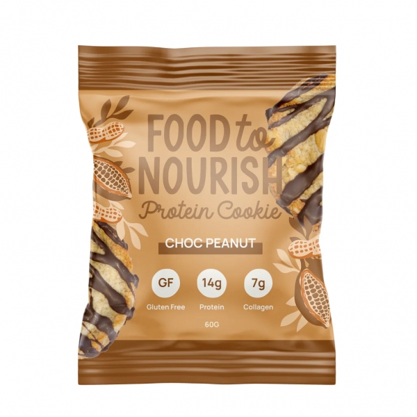 Food To Nourish Protein Cookie Choc Peanut 60g