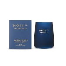 Moss St Mini Candle Sandalwood Sea Salt 80g