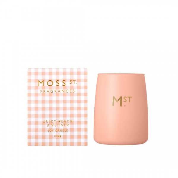 Moss St Candle Peach & Vetiver 370g