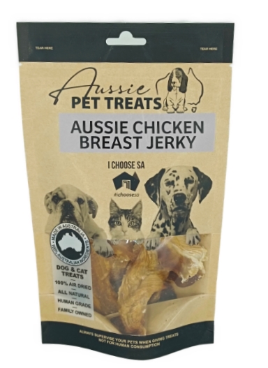 Aussie Pet Treats Chicken Breast Jerky 100g