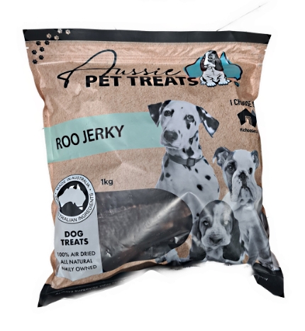 Aussie Pet Treats Roo Jerky 1kg