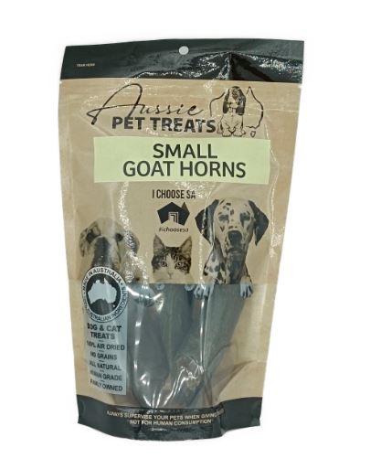 Aussie Pet Treats Small Goat Horns 5 Pack