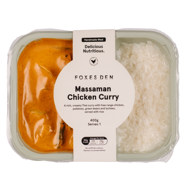 Foxes Den Massaman Chicken Curry 400g