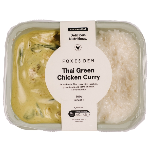 Foxes Den Thai Green Chicken Curry 400g