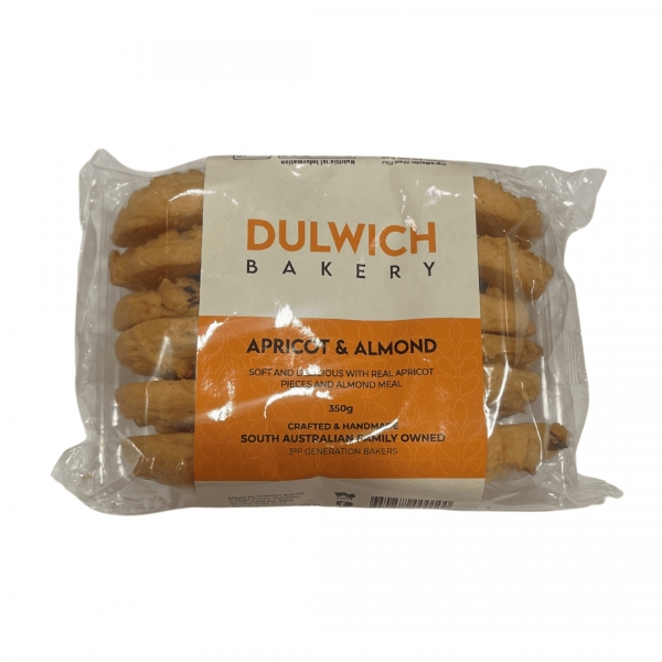 Dulwich Bakery Apricot & Almond Biscuits 350g