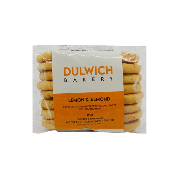 Dulwich Bakery Lemon & Almond Biscuits 350g