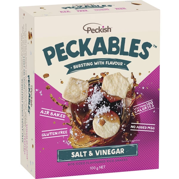 Peckish Peckables Salt & Vinegar 100g