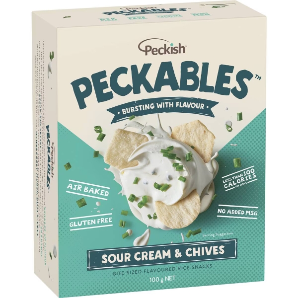 Peckish Peckables Sour Cream & Chives 100g