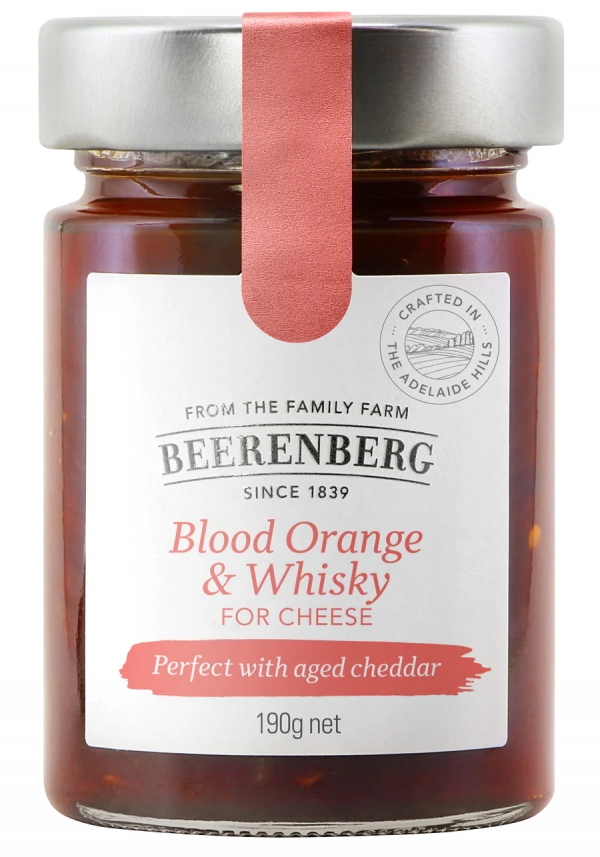 Beerenberg Blood Orange & Whiskey For Cheese 190g