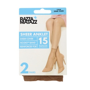 Razzamatazz Anklet Tan 2 Pack