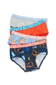 Bonds Boys Briefs Size 2-4 4 Pack