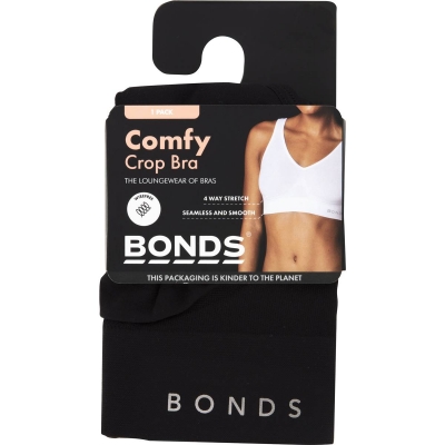 Bonds Bra Comfy Black Med/Lge 1 Pack