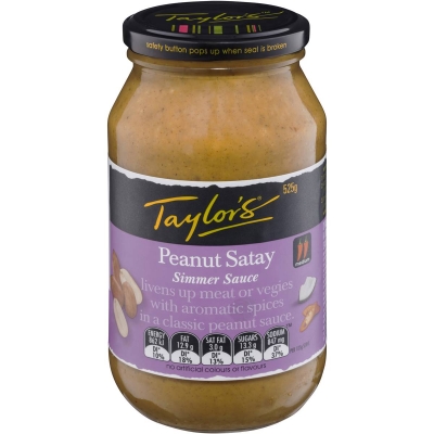 Taylor's Simmer Sauce Peanut Satay 525g