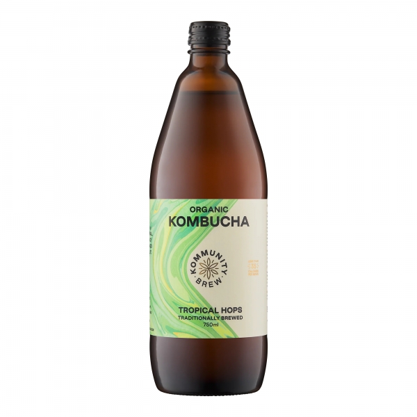 Kommunity Brew Organic Kombucha Tropical Hops 750ml