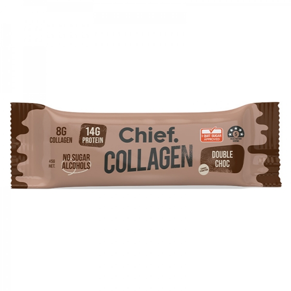 Chief Collagen Protein Bar Double Chocolate 45g