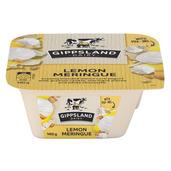 Gippsland Dairy Yoghurt Mix-Ins Lemon Meringue 140g