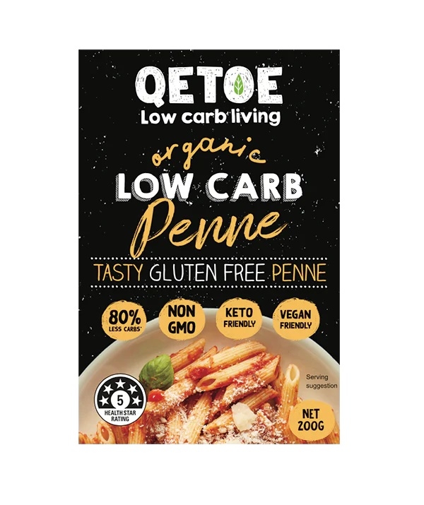 Qetoe Organic Low Carb Penne 200g