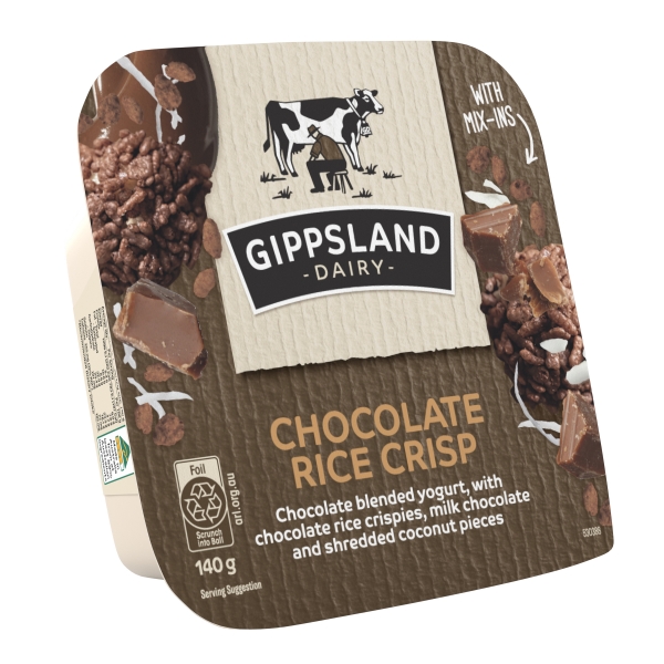 Gippsland Dairy Mix In Chocolate Rice Crisp 140g